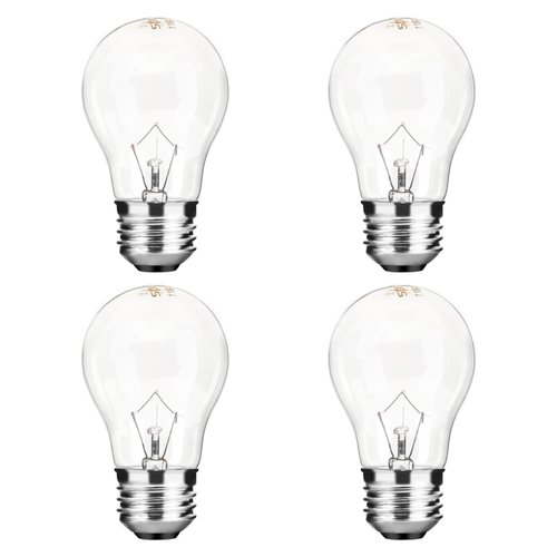 Appliance Oven Light Bulb A15 40W High Temperature 500 Degrees Resistant for Refrigerator Over Stove Microwave Range Hood Lava Lamp Replacement Bulb E26 Medium Base 120V Warm White