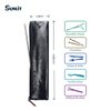 Sunlit 100% Waterproof Wipe Clean Hygienic Carrying Case/Pouch for Reusable Straws - 2 set Black - For 10.5 inches Straws Silicone or Stainless Steel - Brush/Chopsticks Zipper Bag for Travel