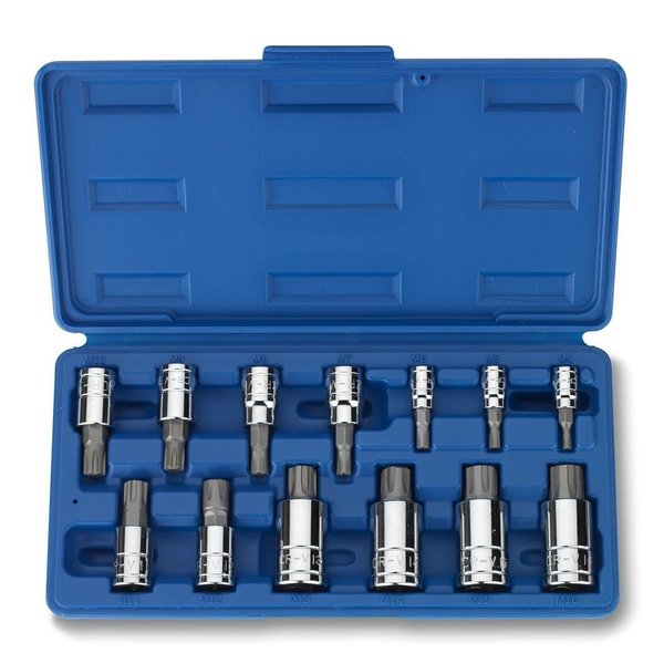 13 Pc Ribe BIT Drive Driver Set for Socket Tool Set Kit M4 to M16 Polydrive Poly