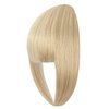 Cephermer Clip in Bangs, Synthetic Bangs Hair Clip Ash blonde mix Bleach Blonde