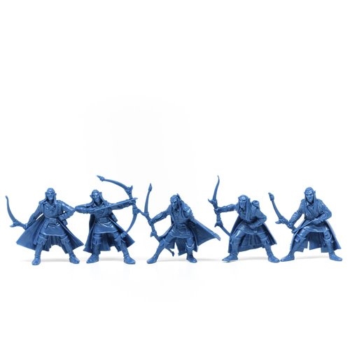 Fantasy Battles Theme Creature Mini Action Figure Playset- Elves 2ʺ Fantasy Figures - XL 1/32nd Scale DND 5 pcs Characters Accessories RPGs and DMS Soldiers
