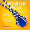 RUFFIN' IT Tennis Ball Rope Tug - Two-in-One Dog Toy for Park, Home, or Beach— Holiday Tail-Wagger: A Playful Surprise for Your Furry Best Friend