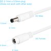 2 Pack DC Power Extension Cable 20ft 2.1mm x 5.5mm Compatible with 12V DC Adapter Cord for CCTV IP Camera, LED, Car, White