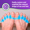 Universal Soft Gel Toe Separators - Universal Toe Spreaders Straighteners Foot Pain, Fix Overlapping Toes & Correct Bunions - Toe Spacers Wear with Shoes - 2 Pairs