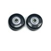 Diameter 1.8in Wear-Resistant Mute Luggage Suitcase Replacement Wheels Rubber Swivel Caster Wheels Repair Kits 4 Wheels