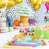 Gemini&Genius Dog Toys for Kids, Golden Retriever Family Playset, Detail and Realistic Puppy Action Figures, Pet Doggy Toys, 2-4 Inches Length - Baby Shower Cake Toppers or Toy Gifts for Kids