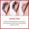 THE LASH SUPPLY 120 Fans, 5D Premade Fan Eyelash Extensions, C/D Curl, Mix Length 9-15mm, 0.07 Thickness, 12 Lines, Volume Lash Extensions, Natural and Long-lasting Curl, Mix Pack
