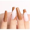 AIMEILI Soak Off Long Lasting Hema-Free U V LED Gel Nail Polish Shine Finish No Wipe Top and Base Coat Set - 2 x 15ml