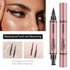 Eyeliner Stamp - Winged Eyeliner Stamp for All Eye Shapes, Easy Cat Eye Stencil Makeup Tool, SmudgeProof & Waterproof Liquid Eyeliner Pen, Winged Stamp & Star & Heart (Black, Pack of 3)