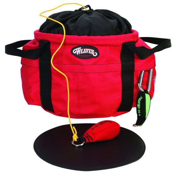 Weaver Leather Arborist Throw Line Bucket Bag , Red