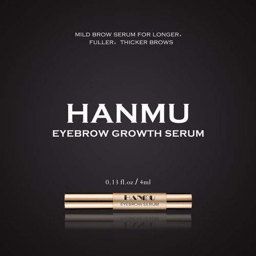 HANMU Eyebrow Growth Serum,For Rapid Enhancing Brow Growth Fuller,Faster,Longer,Non Irritating Brow Serum Brow Enhancer 4ml