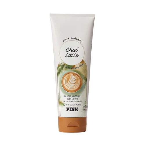 Victoria's Secret Pink Chai Latte Fragrance Body Lotion 8 Fl Oz (Chai Latte), Pack of 1, 1.0 Count