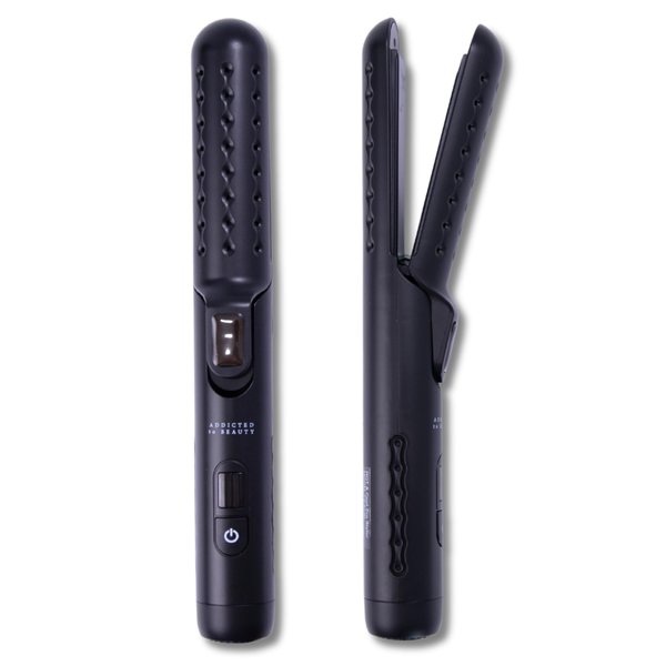 HOT & Cool PRO Styler | Ultra-Light 2-in-1 Flat Iron & Curling Iron with Cool Air System | Ceramic Plates, Rotating Cable, Auto Shut Off, 4 Heat Settings (320°F - 450°F) (Black)