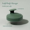 MINTREE Scalp Purify Massager/Scalp Scrubber with Flexible and Dense Bristles for Hair Growth, Hair Shampoo Brush for Scalp Exfoliator, Stimulating Scalp