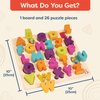 B. toys- Alpha B. Tical– Wooden Alphabet Puzzle – 26 Letter Pieces – Chunky Wooden Puzzle – Educational Toys for Toddlers, Kids – 18 Months +
