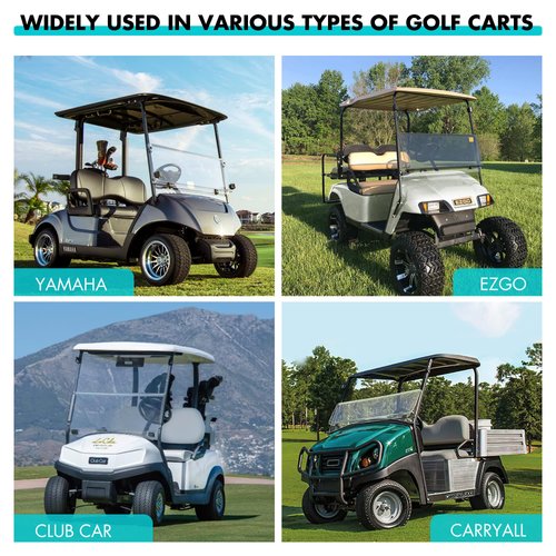 10L0L Golf Cart Horn Kit for EZGO Club Car Yamaha or UTV Universal Waterproof Electric Snail Horn Floor Mount Button Switch, Adjustable Loud, 12 Volt