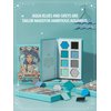 SHEGLAM Glitter Metallic Eyeshadow Palette 8-Color High Pigment Silver Blue Long Wearing Horoscope Collection Eye Shadow Palette - Ambitious Aquarius