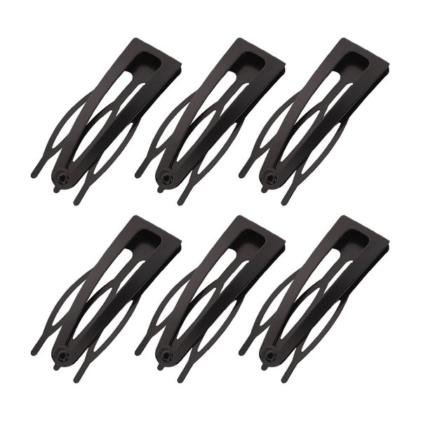 40 Pcs Metal Snap Hair Barrettes Double Grip Hair Clips Non Slip Hair Pins Side Bangs Barrettes Hair Comb Clips for Women Girls