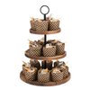 3 Tier Cupcake Stand, Wood Tiered Serving Tray Cupcake Tower, Serving Stand Display Dessert Cookie Candy Buffet Holder for Home Tea Party, Wedding, Farmhouse Decor, Tea Party Decor, Kitchen Decor