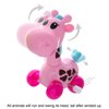 GIFTEXPRESS 12 Pieces 3” - 4” Assorted Zoo Animal Wind Up Toys for Kids Party Favors - Perfect Playing Size for age 3 – 10
