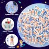 Sonwyoung 50 Pcs Mini Astronaut Figurines Miniature Astronaut Toys Rubber Tiny Astronauts Cake Topper Space Astronaut Party Favors for Christmas Space Birthday Gifts Goodie Bag Piñata Stuffers