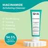 Q+A Niacinamide Gentle Exfoliating Cleanser, 125ml