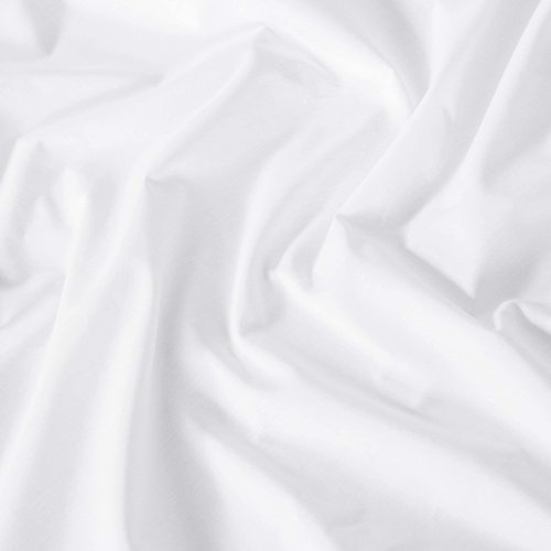 H by Frette Percale Fitted Sheet (Queen) - Luxury All-White Fitted Bed Sheet/Cool and Crisp, Recommended for Anyone Who Gets Hot at Night / 100% Long-Staple Cotton