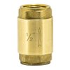 EZ-FLO Brass In-Line Check Valve, 1/2 Inch IPS, Stainless Steel Spring, 20401LF