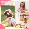 Back To School Hair Ties Tender Powder Hair Bow Bands Pencil Shaped Design No Damage Hair Bows Tie Hair Band Teacher Or Students Hair Accessories for Girls 1PCS