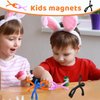 TOP MAGNETS Magnet Toys,Colourful Travel Toys,12Pcs Magnetic Men,Magnet People,Fridge Magnets,Fun Toys,Magnets for Kids,Whiteboard,Easter,Refrigerator,Office