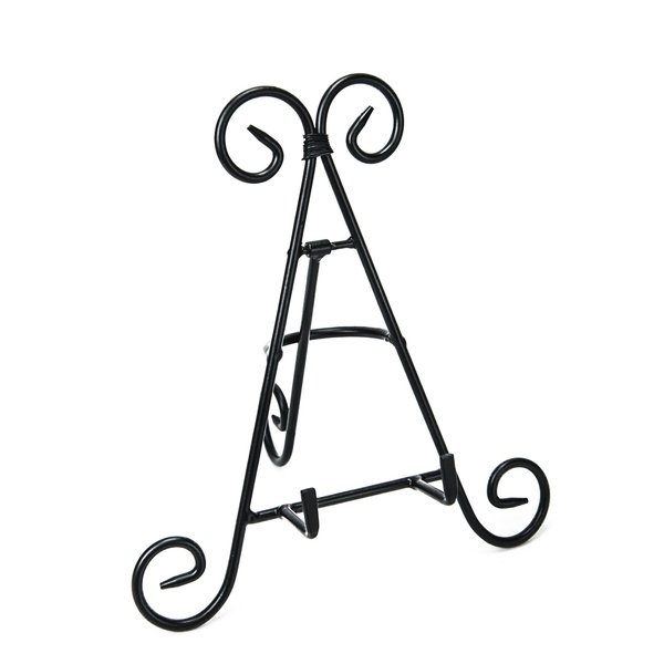 Super Z Outlet 12" Tall Black Iron Curve Design Adjustable Display Stand for Photo Picture Albums, Home Decoration, Fine China Plates, Arts & Crafts Showcase