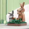 MEIEST Mini Animals Building Blocks Set,Land Animal Themed Collection Construction Building Bricks Toy,Cute Home Decors,6+(Rabbit)