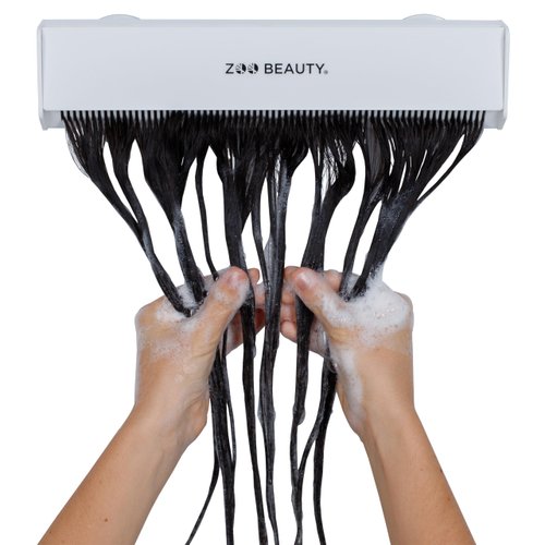 Zoo Beauty Hair Weave Holder – Hair Extension Holder for Styling Wefts Tape-in Extensions Clip-in Extensions Halo Extensions. Hair Caddy to help Wash Color & Style Hair Extensions Caddy