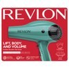 REVLON Volume Booster Hair Dryer with Diffuser | Voluminous Lift and Body | 1875W Blow Dryer with Ionic Technology for Salon Styled Finish with Less Frizz (Green)