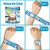 YYMYMGJ 48 PCS Penguin Slap Bracelets Party Favors, Penguin Wristbands Bracelets Goodie Bag Fillers for Penguin Birthday Party Decorations Supplies for Kids Boys Girls Classroom Rewards