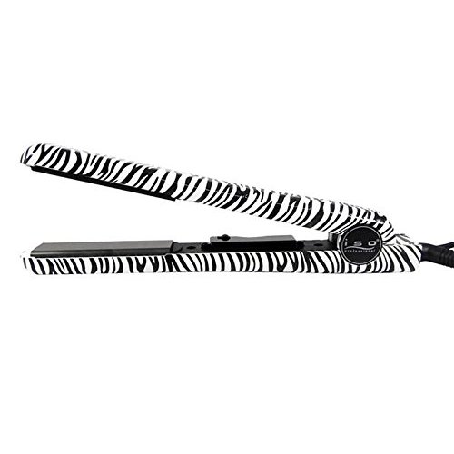 Iso Beauty Spectrum Pro Limited Animal 1.25 Inch Ceramic Plates Hair Straightener Flat Iron (White Zebra)