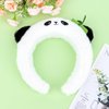 GAFATORY Panda Headbands for Girls Fluffy Animal Ears Headband Adult Cute Headbands for women Washing Face Panda Costume Accessories for Theme Party Halloween Christmas Cosplay