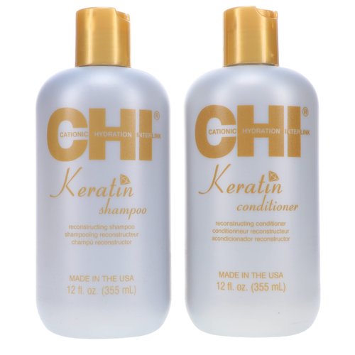 Keratin Reconstructing Shampoo & Conditioner Duo 12oz