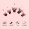 False Eyelashes Natural style, Multipack False Eyelashes, Lash Clusters, Lengthening Wisps', 10mm-12mm-14mm-16mm, Includes 4 Assorted Lengths Wisps, Contact Lens Friendly (Tight)