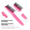 3 Pieces Hair Brush Cleaning Tool Metal Wire Comb Cleaning Brush Hair brush Cleaner Comb, 2-in-1 Hair Brush Cleaning Tool, Hair Brush Remover Rake for Removing Dead Hair Dust,Home and Salon Use