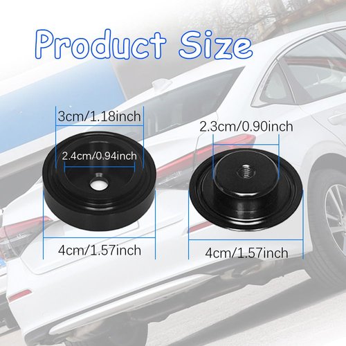 Car Wiper Plug, Car Rear Wiper Cap, Rear Wiper Delete Kit, Windshield Wiper Grommet Cap, Rear Window Wiper Delete Cover Kit, Car Rear Wiper Block off Delete Kit suitable for Honda (Black)