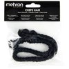 Mehron Makeup Crepe Hair 12-inch Braid (Black)