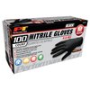 Performance Tool W89011 Medium Black Nitrile Gloves Medium
