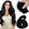 Sunny Hair Tape in Hair Extensions Black Tape in Hair Extensions Real Human Hair Black Hair Extensions Tape in Human Hair Tape in Extensions Jet Black Hair Extensions Tape in 10pcs 16inch