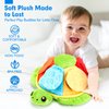 hahaland Montessori Toys for Babies 6-12 Months-6 PCS Stuffed Animals Baby Activity Soft Crinkle Toys Fine Motor Skills Learning Toy Infant Sensory Toys for Babies 6 9 12 18 Months Gift