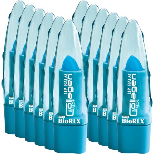 BioRLX Collagen with Aloe Vera Lip Balm (Twelve Lip Balms)