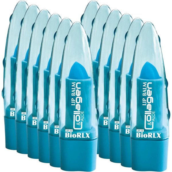 BioRLX Collagen with Aloe Vera Lip Balm (Twelve Lip Balms)