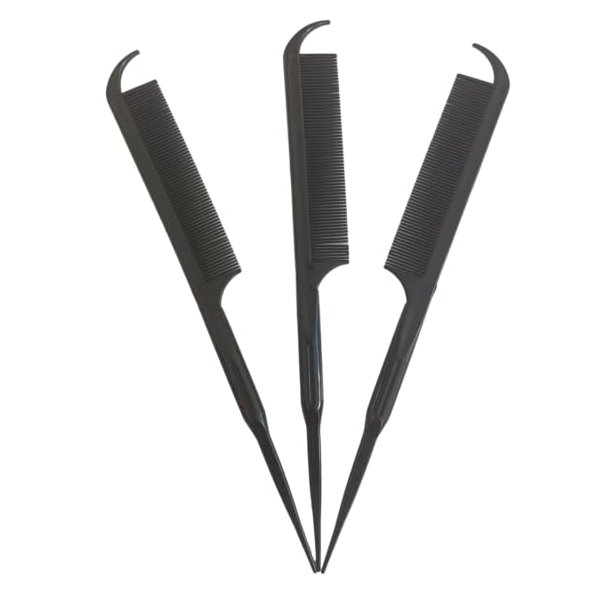 Rat Tail Fine Tooth Comb with Hook
