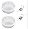 2 Pieces Flying Insect Screen RV Furnace Vent Cover RV Water Heater Vent Cover 2.8 Inches Stainless Steel Mesh with Installation Tool and Silicone Rubber for RV Refrigerator Vents RV Water Heater