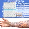 Tattoo Aftercare Waterproof Bandage (7.87 in x10.9 yd Roll) Second Skin Wound Healing Protective Skin Adhesive Bandages Transparent Dressing Bandages Tattoo Supplies